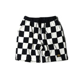 May club -【WESTRIDE】NGT KNIT CHECKER SHORTS - BLK/OFF